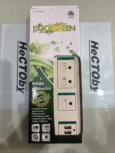 Protector contra sobretensiones GoGreen Power GG-13103USB 3 salidas con 2 puertos USB blanco 3 f... - Imagen 1 de 9