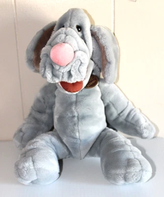 De colección 1981 GANZ Bros Juguete Marioneta de Mano Perro ARRUGAS Peluche Gris Foto 1 de 4
