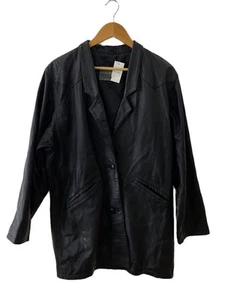 Italiana Moda Coat M Sheepskin Blk - Picture 1 of 8