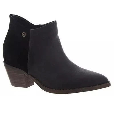 Botas de tornozelo ocidentais Dannika de couro preto camurça tamanho 7M caixa amarela - Imagem 1 de 4