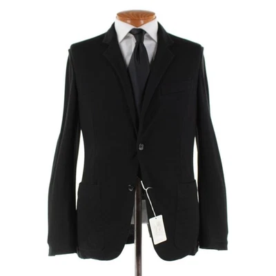 Abrigo deportivo de lana Belvest nuevo con etiquetas Super 120's talla 50R (40R EE. UU.) en negro liso Foto 1 de 4