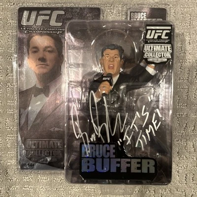 FIGURA DE ACCIÓN Bruce Buffer *FIRMADO* Ronda 5 MMA Auto EDICIÓN LIMITADA UFC Legend Foto 1 de 4