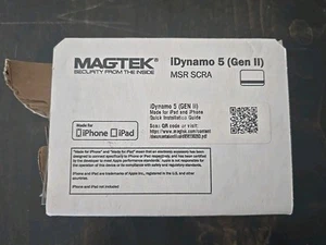 NEW IN BOX MagTek iDynamo 5 Gen II Card Reader for iPhone & iPad Free Ship - Picture 1 of 3