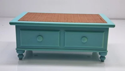 Muñeca Barbie My Scene Café Juego Cafetería Imitación Mimbre Mesa Muebles 2003 Foto 1 de 4