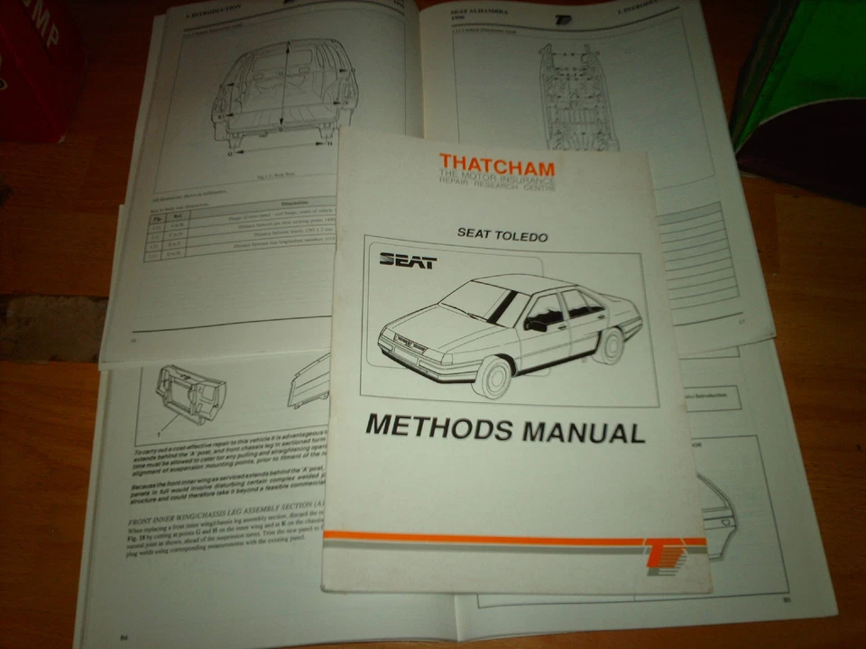 Thatcham BODY REPAIR MANUAL SEAT Toledo - Image 1 of 1
