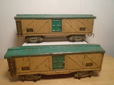 2 VINTAGE AMERICAN FLYER O GAUGE #3208 BOX CARS 9.5" LONG - Image 1 of 4