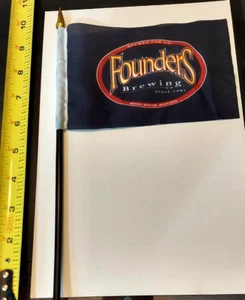 Founders Brewing Flag promotional material for CBS michigan brewery breweriana - Picture 1 of 2