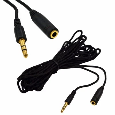 3.5mm Aux Jack Audio Stereo Cable Adapter Auxiliary Car Cord Male to Mele/Female - Image 1 of 4
