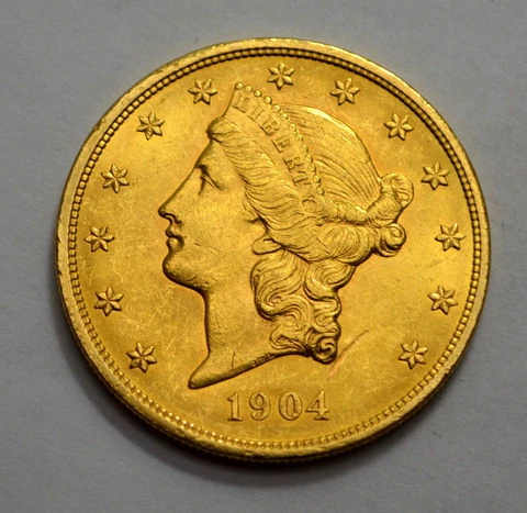 SUPERB 1904-P  Liberty Head  $20 Twenty Dollar Gold US Coin High Grade Bullion! Cover