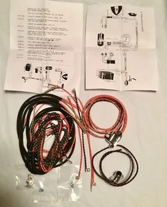 Harley 4735-38 1938-46 Knucklehead UL W Wiring Harness Kit W/ Wired Switches USA - Bild 1 von 3
