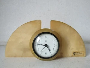 OROLOGIO IN ALABASTRO ANNI 80 DESIGNER LUCIANO D'ANNA - Picture 1 of 9
