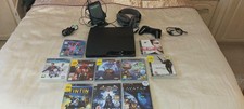 Sony PlayStation 3 Slim 320GB Charcoal Black Console Plus 10 Games and access
