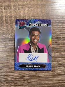 2023 Leaf Metal Pop Century #PSR-KB1 Kodak Black Pro Set Raps Blue Auto #4/10