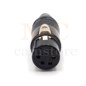 Conector hembra XLR negro 4 pines Neutrik NC4FXX-BAG contactos plateados - Imagen 1 de 6