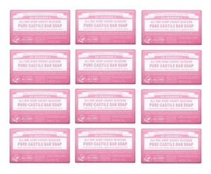 ^ 12 x Dr. Bronner's Pure-Castile Bar Soap Hemp All One Cherry Blossom 140g - Picture 1 of 1