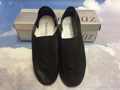 Danshuz 9512 Unisex Black Leather Slip-On Value Jazz Shoe Toddler Size 11,Kid 2  - Image 1 of 4