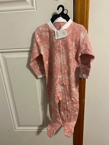 NEW SIZE 3-6 MONTH HONEST BABY GIRL'S ORGANIC COTTON SLEEP & PLAY ONE PIECE - Picture 1 of 11