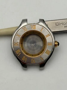cartier must de cartier 21 1340 28mm case swiss made - Picture 1 of 7