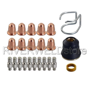 Plasma Electrode PR0110 Tip 0.8 PD0116-08 Shield Cup Kit For S45 Torch 23pcs - Picture 1 of 5
