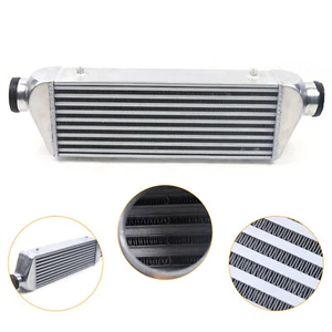 Intercooler turbo universal de aluminio FMIC 27"x7"x4" aleta de tubo de entrada/salida de 3"" - Imagen 1 de 11