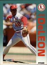 1992 Fleer St. Louis Cardinals Baseball Card #576 Jose DeLeon