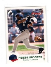 2000 Fleer Focus Green Masterpiece Mania #137 Reggie Sanders #67/300