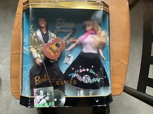 Barbie Loves Elvis 2 Doll Gift Set 1996 Collector Edition Elvis Presley NRFB - Picture 1 of 3