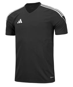 Adidas Youth Tiro 23 T-Shirts Run Black Soccer Casual Kid Top Tee Shirt HR4617 - Picture 1 of 6