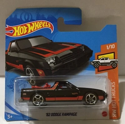 82 Dodge Rampage Hot wheels Car Auto Pick Up Moto HW Hot Trucks 1/10 1982 CFoto - Immagine 1 di 4