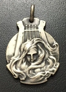 NUEVO / CONSERVATORIO / MUSICAL ANO ESCOLAR 1929 / Bronzemedaille 28 x 37 mm / M81 - Bild 1 von 5
