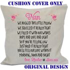 Nan Hugs  Personalised Cushion Cover Only Mother's Day Gift Birthday Present