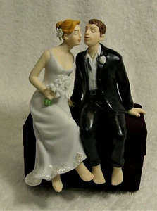 Wedding Cake Topper Porcelain Sitting Bride and Groom Weddingstar 6080 NewInBox - Picture 1 of 10