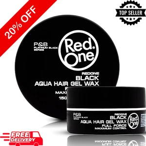 RedOne Black Aqua Hair Gel Wax Full Force P&B Series | Maximum Control 150ml - Picture 1 of 4
