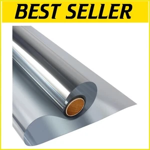 Daytime Reflective Window Film for Privacy & Heat Control - Silver 47.2" x 19.7' - Picture 1 of 11