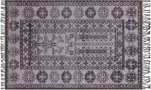 Ivory Moroccan Wool On Wool Hand Knotted Rug 5' 0" X 7' 11" - Q22695 - Picture 1 of 8
