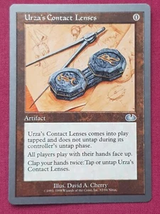 Magic The Gathering UNGLUED URZA'S CONTACT LENSES artifact card MTG - Picture 1 of 2
