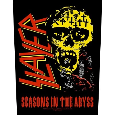 SLAYER BACK PATCH: SEASONS IN THE ABYSS : album skull Official Merch metal gift - Image 1 of 4