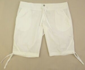 Vintage! NEW! Women’s Nike White Woven Cotton Bermuda Shorts Size XL (16-18)