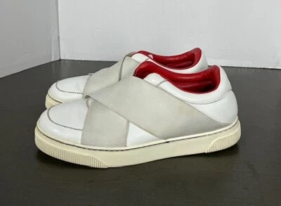 Zapatillas Proenza Schouler de cuero blanco sin cordones cruzadas para mujer talla 37 Italia Foto 1 de 4