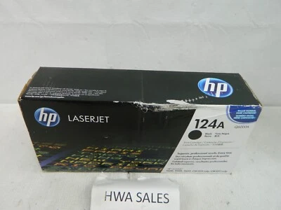 Gen HP 124A Q6000A Black Toner Cartridge 1600 2600 CM1015 OEM SEALED BOX - Image 1 of 4