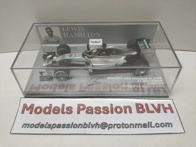 Mercedes W05 Hamilton Bahrain GP 2014 1/43 Minichamps - Photo 1/4