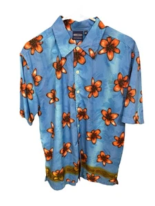 Vintage Sideout Hawaiian Shirt Men’s Medium Orange Retro 90s Surf Skate Aloha - Picture 1 of 4