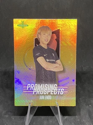 Jun Endo RC 2022 Parkside NWSL Promising Prospects Gold Foil Rookie Card #22 - Image 1 of 2