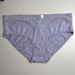 Maurice’s lila Spitzenbesatz Jungen Slip Unterwäsche Damengröße 2X - Bild 1 von 3