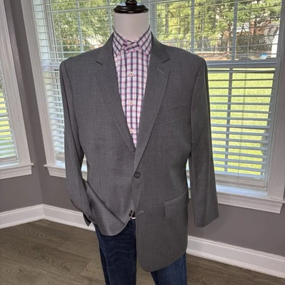 Express Design Studio Mens Size Gray 42R Suit Jacket Sport Coat Blazer - Image 1 of 4
