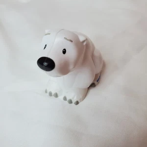 Fisher Price Little People Polar Bear Plastic Figure White Arctic Toy - Picture 1 of 5