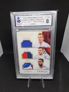 Harry Kane Jamie Vardy Theo Walcott Triple Patch England 01/10 Immaculate 2017 - Picture 1 of 4