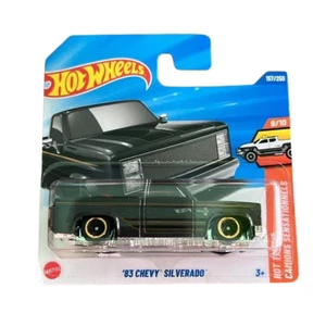 Hot Wheels Case Q 2025 New '83 Chevy Silverado Black Short Card - Picture 1 of 2
