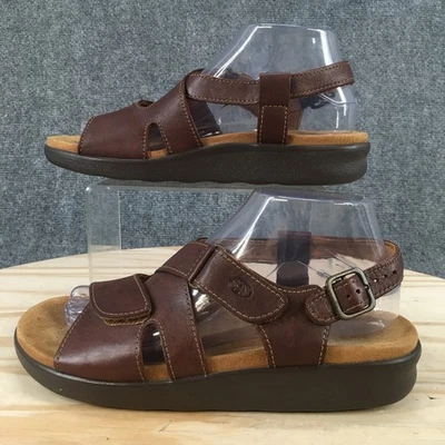 SAS Sandals Womens 8.5 M Huggy Slingback Brown Buckle Strap Open Toe Comfort - Image 1 of 4