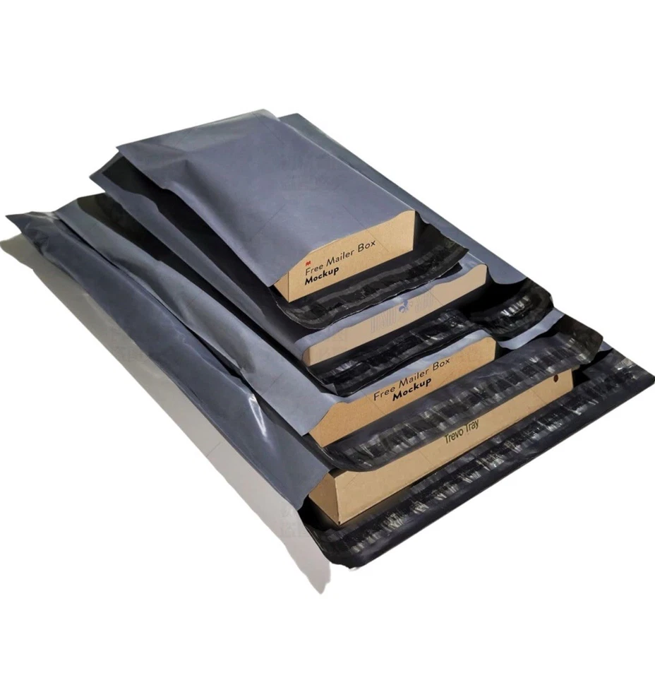 Lot De 100 Enveloppes 4 Tailles (S À XL) | Emballages Plastiques Résistant - Photo 1/1